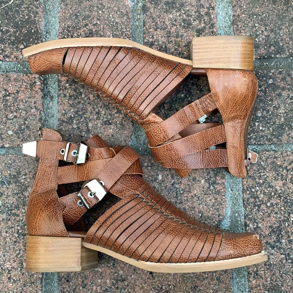 Jeffrey Campbell Stinson cutout  ankle boots - Picture 9 of 13